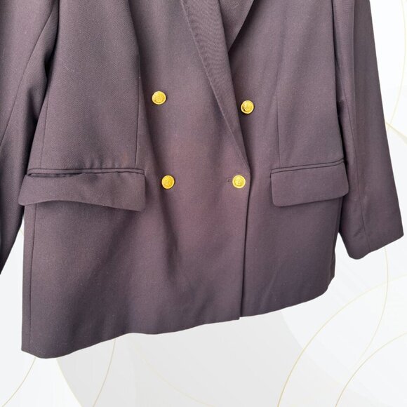 H&M Women’s Oversized Blazer Gold Buttons - Picture 4 of 10
